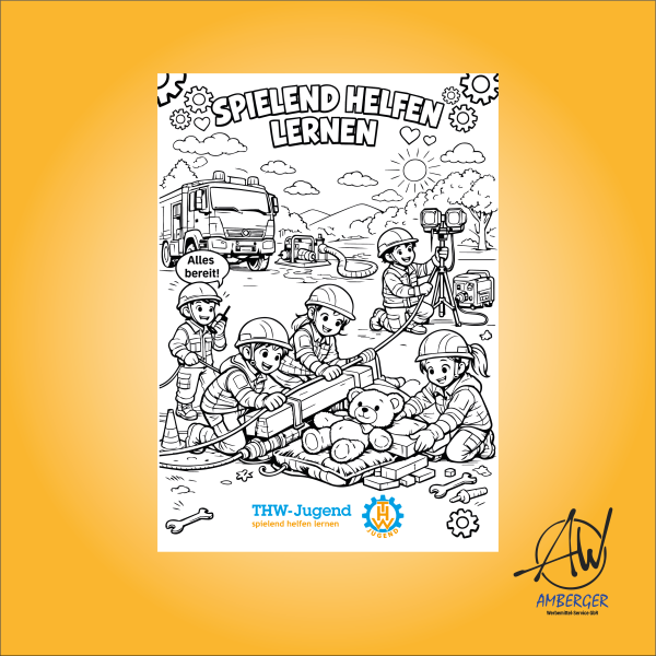 THW Jugend e.V. Ausmalbild A4 (50 Blatt)